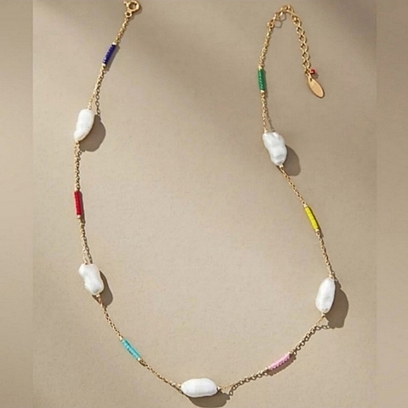 Anthropologie Gisele Pearl Necklace